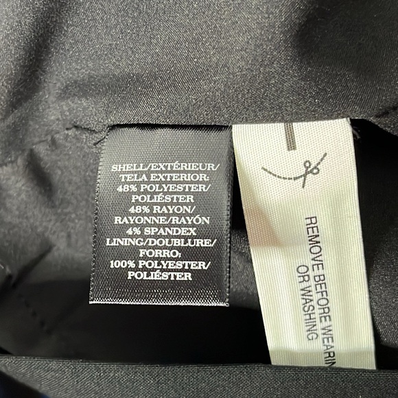 ANN TAYLOR Black Sleeveless V Neck Sheath Dress Size 8 - Picture 10 of 11